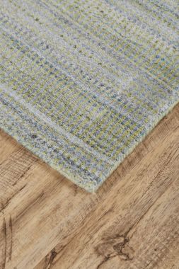 Feizy Milan Ombre Striped Rug, Sage Green/Misty Blue, 3ft - 6in x 5ft - 6in Area Rug