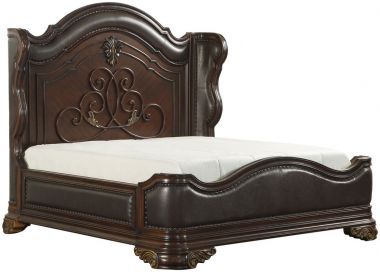 Homelegance Royal Highland Queen Bed in Cherry