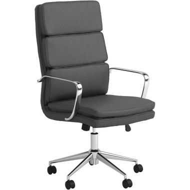 Coaster High Back Upholstered Office Chair in Grey