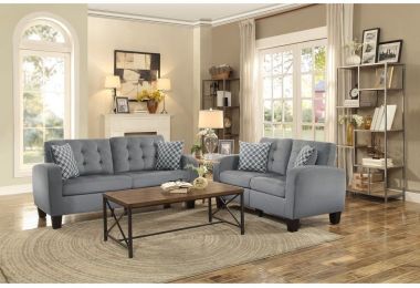 Homelegance Sinclair 2pc Livingroom Set in Grey