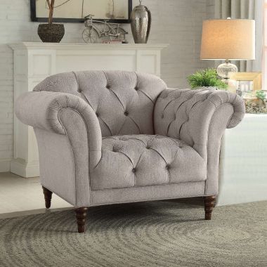 Homelegance St. Claire Chair in Brown Tone
