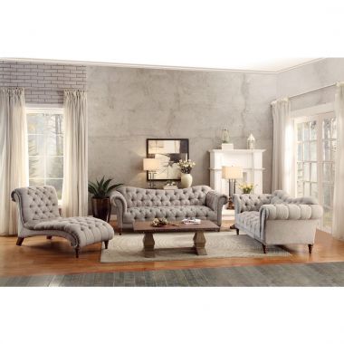 Homelegance St. Claire 3pc Livingroom Set in Brown Tone