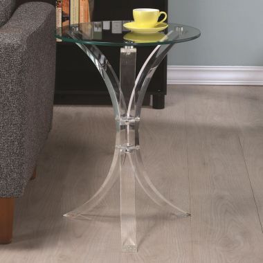 Coaster 900490 Accent Table in Clear