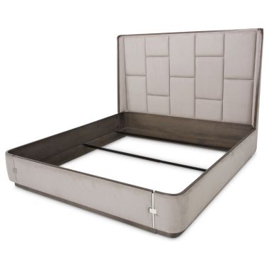 AICO Michael Amini Roxbury Park Queen Multi-Panel Bed in Slate