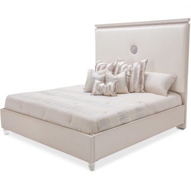 AICO Michael Amini Glimmering Heights Upholstered Bed, California King