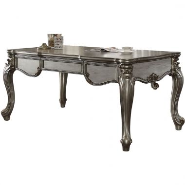 ACME Versailles Executive Desk, Antique Platinum