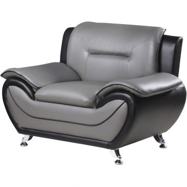 Homelegance Matteo Chair in Gray and Black