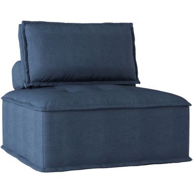Homelegance Ulrich Modular Chair with Removable Bolster and Pillow in Blue