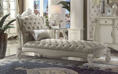ACME Versailles Chaise in Ivory