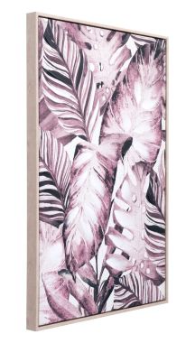 Zuo Modern Tropical Palm Canvas Sepia in Multicolor