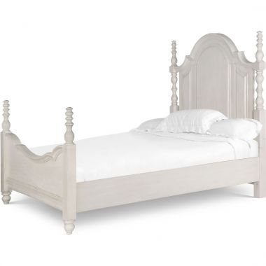 Magnussen Windsor Lane California King Poster Bed in Weathered White