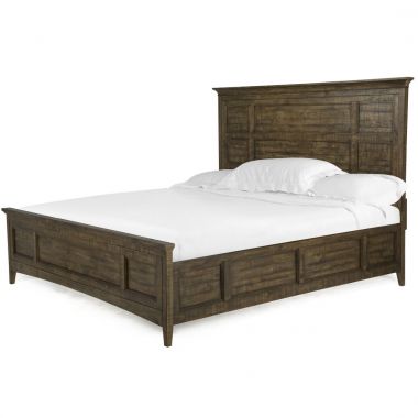 Magnussen Bay Creek King Panel Bed in Relaxed Toasted Nutmeg