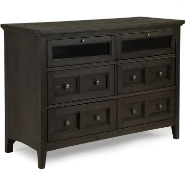 Magnussen Westley Falls Media Chest in Relaxed Graphite