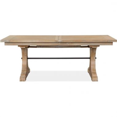 Magnussen Madison Heights Trestle Dining Table in Weathered Fawn Finish