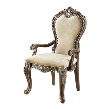 ACME Latisha Arm Chair in Antique Oak Finish - Set of 2