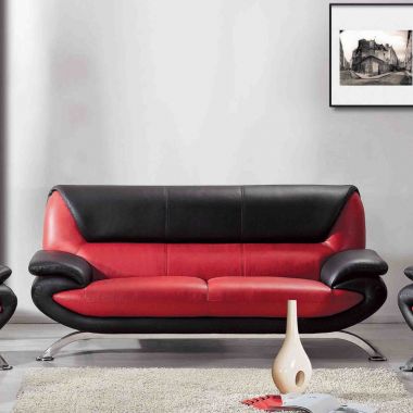 Titanic Furniture L302 Sofa in Red/Black