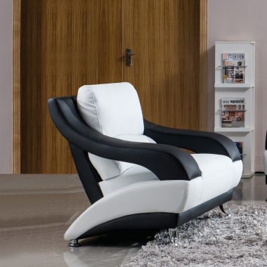 Titanic Furniture L502 Chair in White/Black