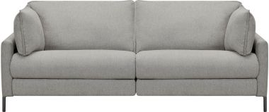 Armen Living Juliett 80" Modern Gray Fabric Power Reclining Sofa