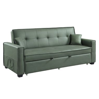 ACME Octavio Adjustable Sofa in Green Fabric