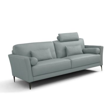 ACME Tussio Sofa with 5 Pillows in Watery Leather