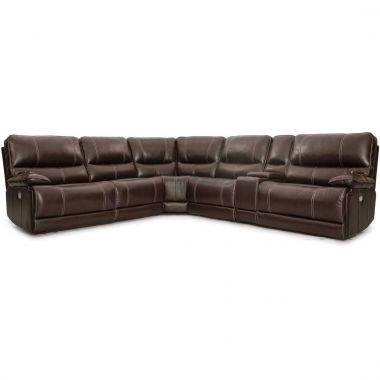 Parker Living Shelby Power Modular Sectional in Cabrera Coffee