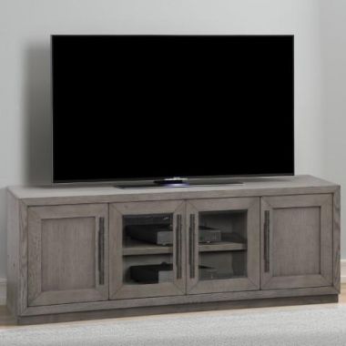 Parker House Pure Modern 63" Door TV Console in Moonstone