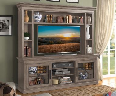 Parker House Sundance 92" Console with Hutch in Sandstone