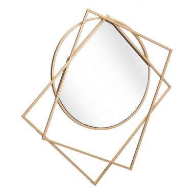 Zuo Modern Vertex Mirror in Gold