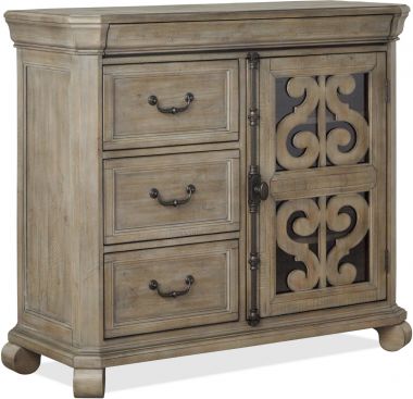 Magnussen Tinley Park Media Chest in Dove Tail Grey