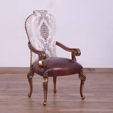 European Furniture Bellagio Arm Chair in Parisian Bronze - Set of 2
