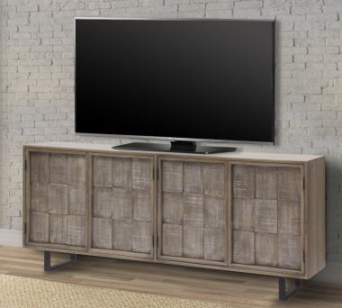 Parker House Crossings Casablanca 78" TV Console in Driftwood