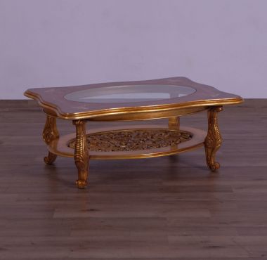 European Furniture Modigliani II Coffee Table in Parisian Vintage Copper