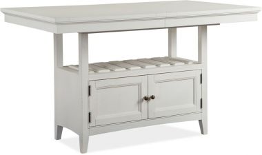 Magnussen Heron Cove Counter Table in Chalk White Finish