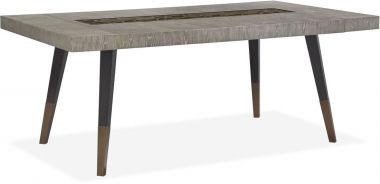 Magnussen Ryker Rectangular Dining Table in Nocturn Black, Coventry Grey