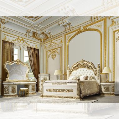 Homey Design HD-903 4pc Eastern King Bedroom Set