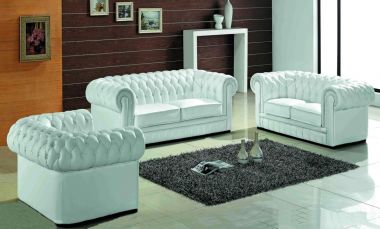 Titanic Furniture L15 3pc Livingroom Set in White