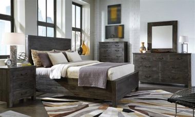 Magnussen Abington Panel Bedroom Set in Weathered Charcoal