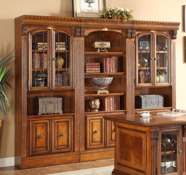 Parker House Huntington Library Wall Bookcase Set (3pc)