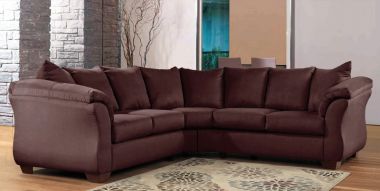Titanic Furniture S545 2pc Sectional in Brown