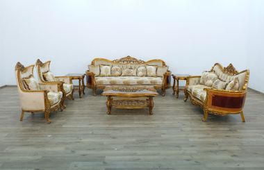 European Furniture Maggiolini II 3pc Livingroom Set in Antique Dark Bronze