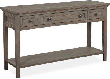 Magnussen Paxton Place Rectangular Sofa Table in Dovetail Grey