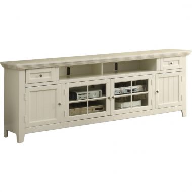 Parker House Tidewater 84" TV Console in Vintage White