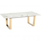 Zuo Modern Atlas Coffee Table in Stone and Gold