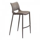 Zuo Modern Ace Bar Chair in Gray & Walnut - Set of 2
