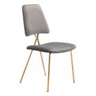 Zuo Modern Chloe Dining Chair in Gray & Gold - Set of 2