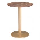 Zuo Modern Alto Bistro Table in Brown & Gold
