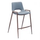 Zuo Modern Desi Counter Chair in Gray - Set of 2