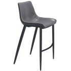 Zuo Modern Magnus Bar Chair in Dark Gray & Black - Set of 2