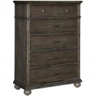 Homelegance Motsinger Chest in Wire-Brushed Rustic Brown