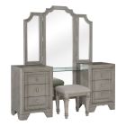Homelegance Colchester Vanity Dresser with Mirror in Driftwood Gray
